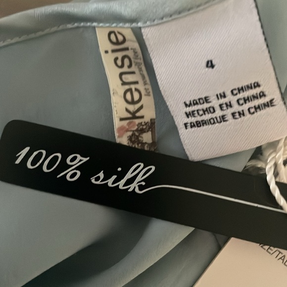 100% silk short sweet dress with ribbon Kensie size 4 NWT ADORABLE! - Picture 7 of 7